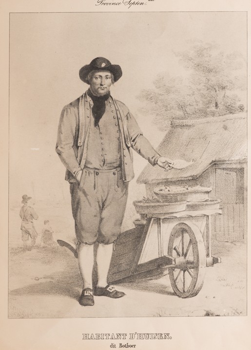 Twee replica’s van oude prent en oorkonde