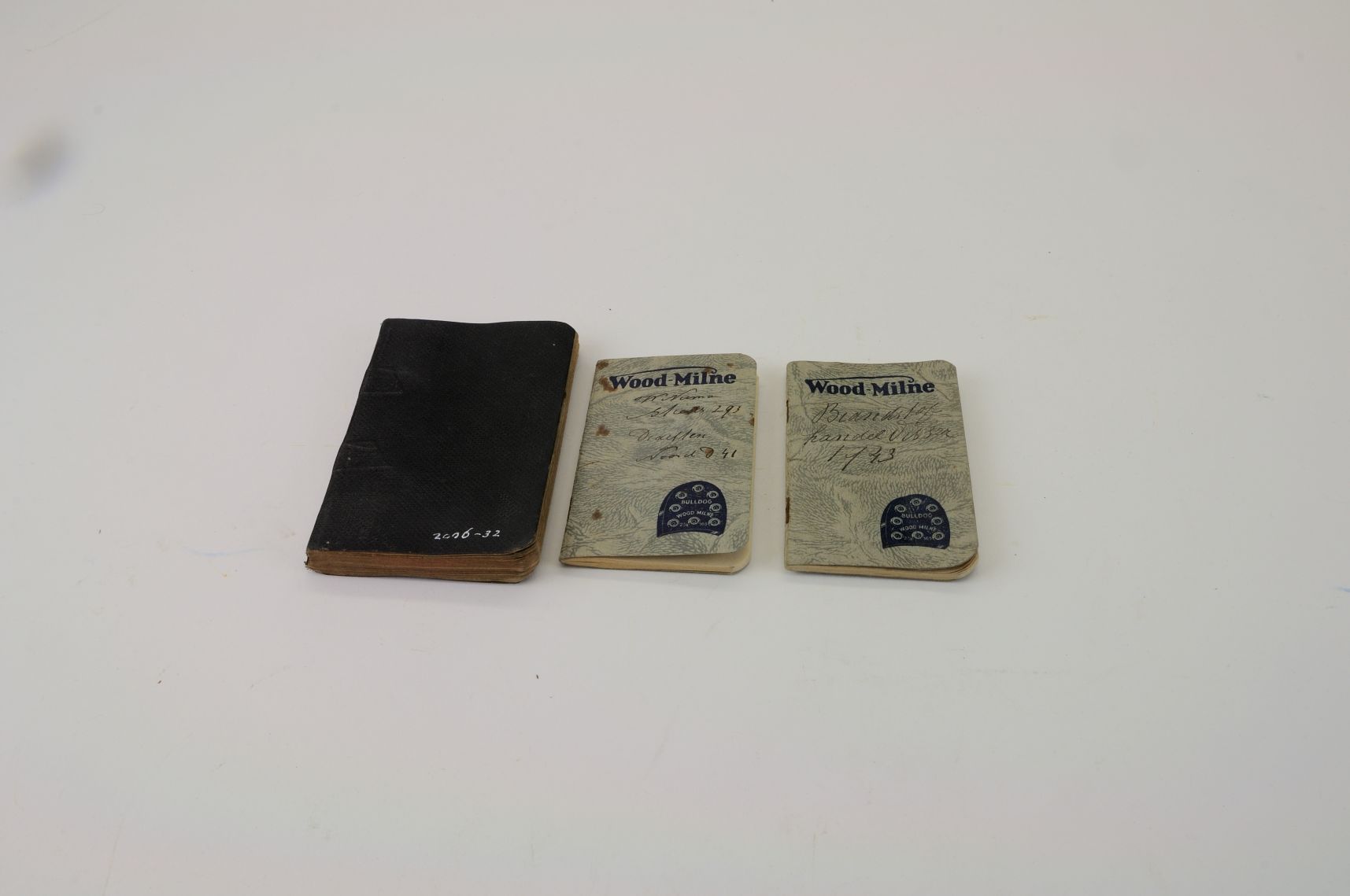 3 notitieboekjes van schoenmaker Numan, stiens