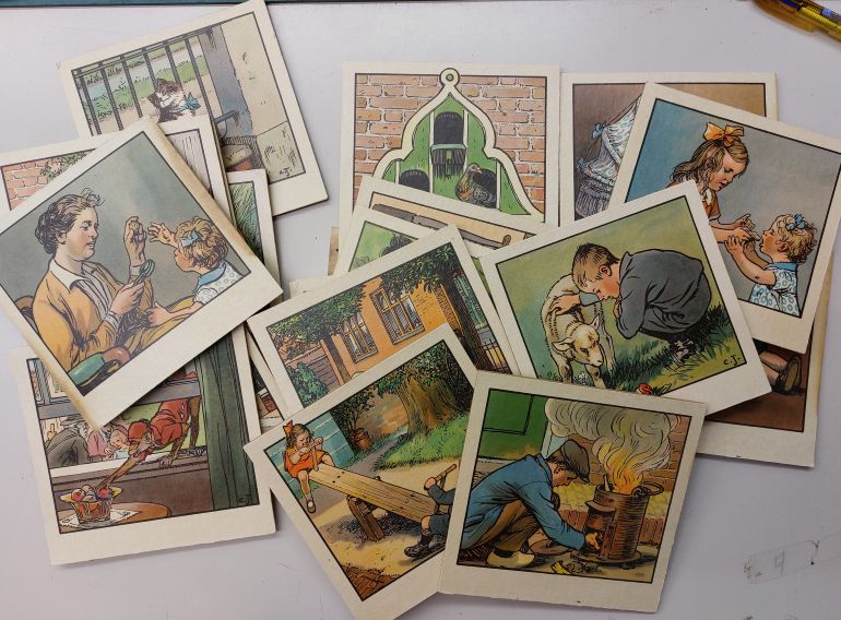 19 geïllustreerde kaarten (Ot en Sien)