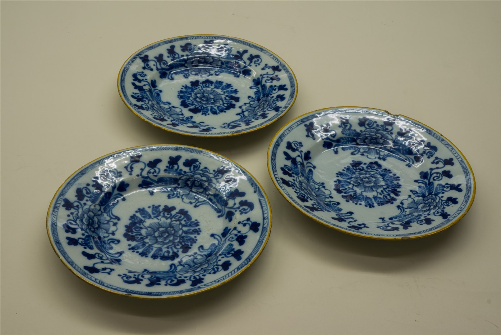 3 Delfts blauw borden