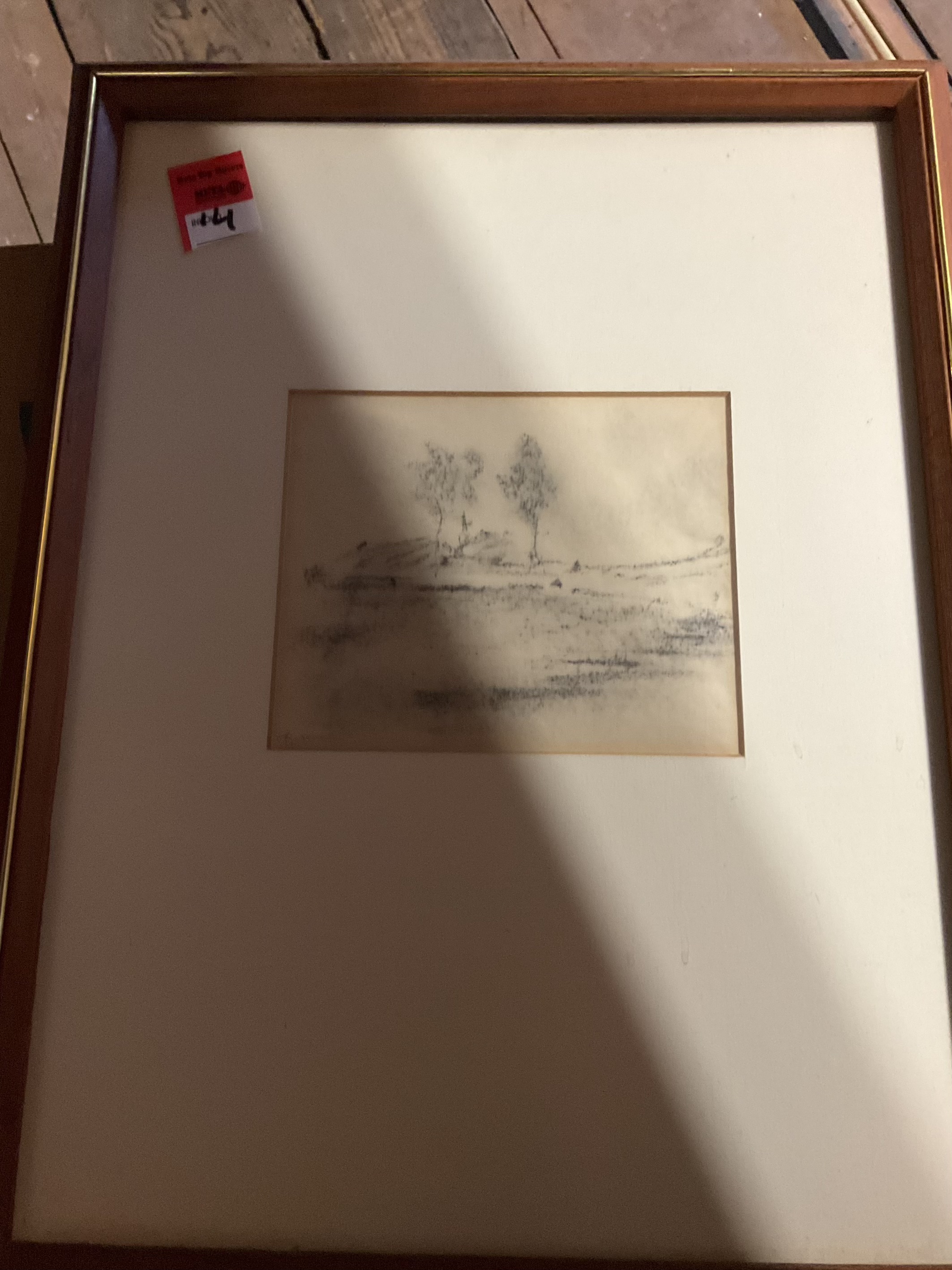 Onbekend / onleesbaar – De hei / landschap met twee bomen