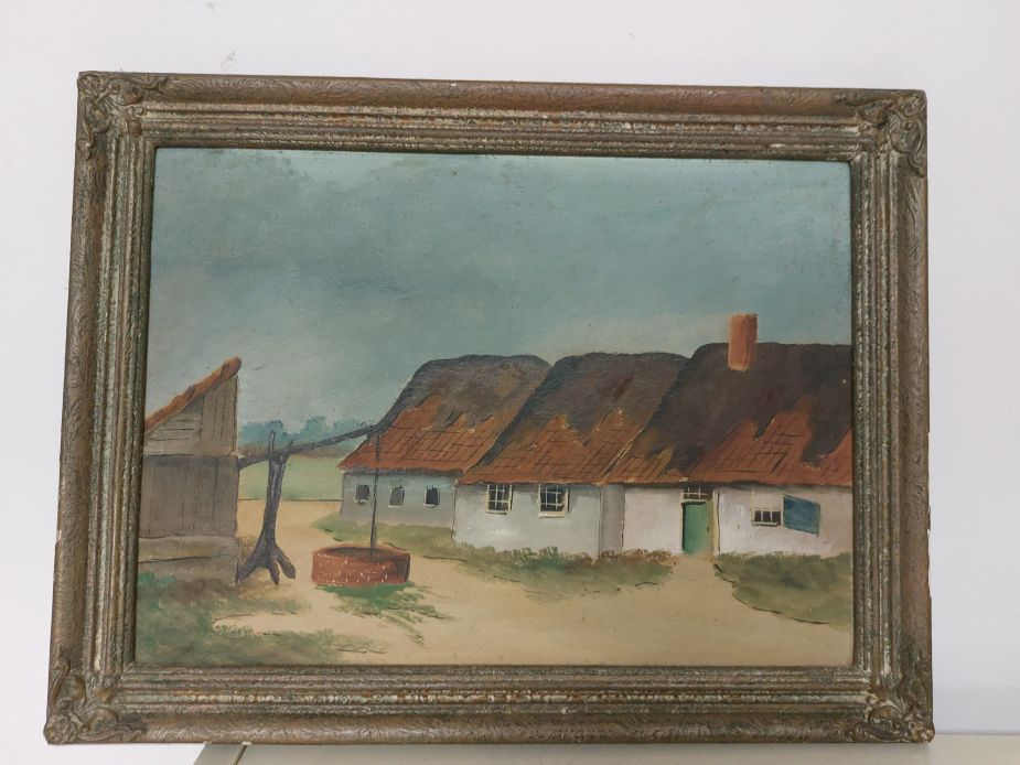 Olieverfschilderij “Boerderij”