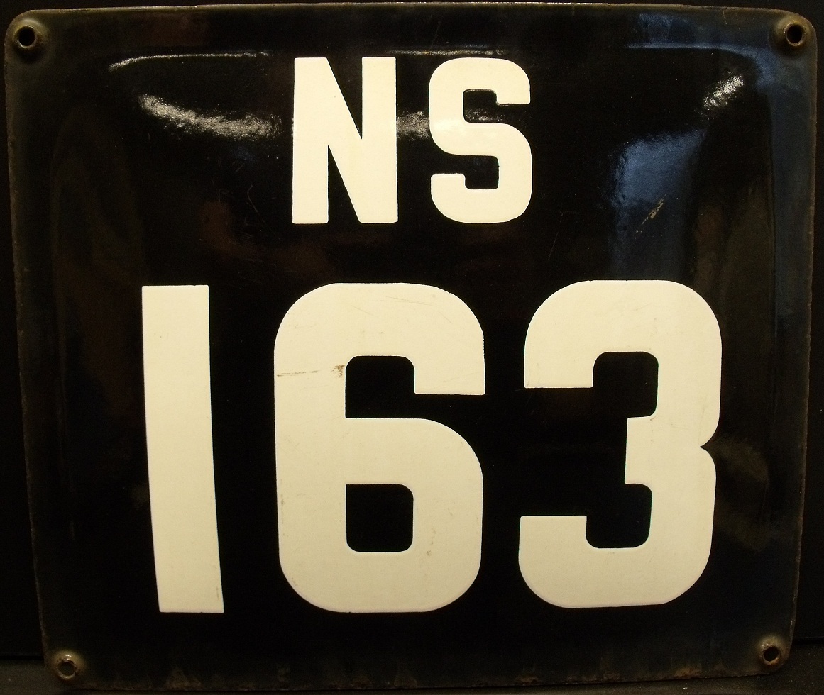 Nummerplaat NS I63
