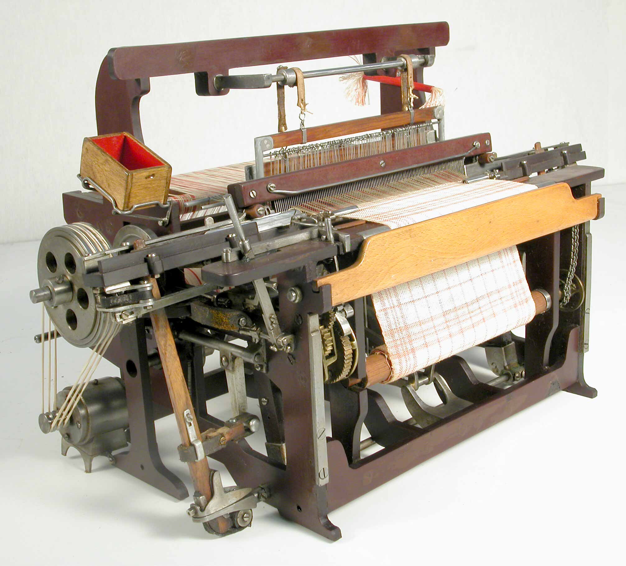 Model van katoenweefgetouw